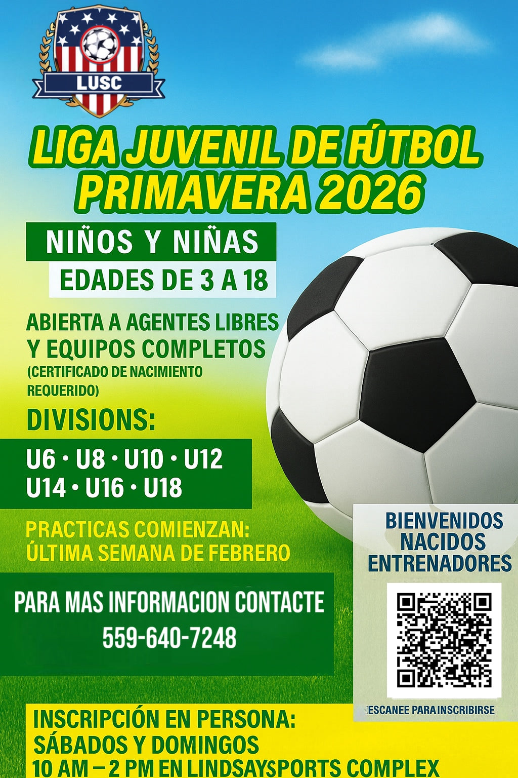 LUSC Liga Juvenil de Fútbol Primavera 2026
