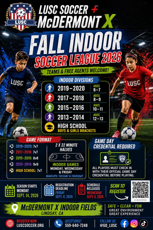 LUSC + Mcdermont X Fall Indoor League 2026