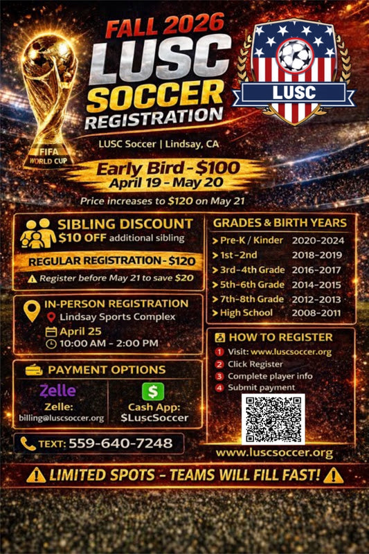 LUSC Fall 2026 Outdoor League