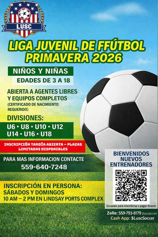 LUSC Liga Juvenil de Fútbol Primavera 2026
